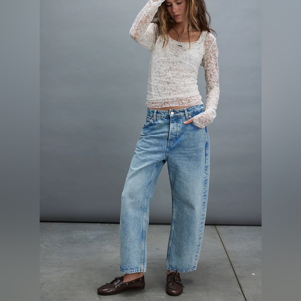 FREE PEOPLE WE THE FREE Deep Trance Dropped Boyfriend Jeans 28